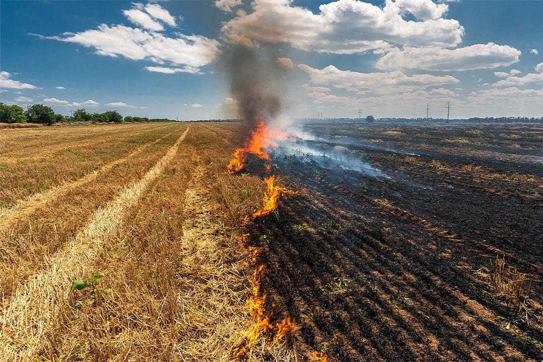 Fire risk in agriculture